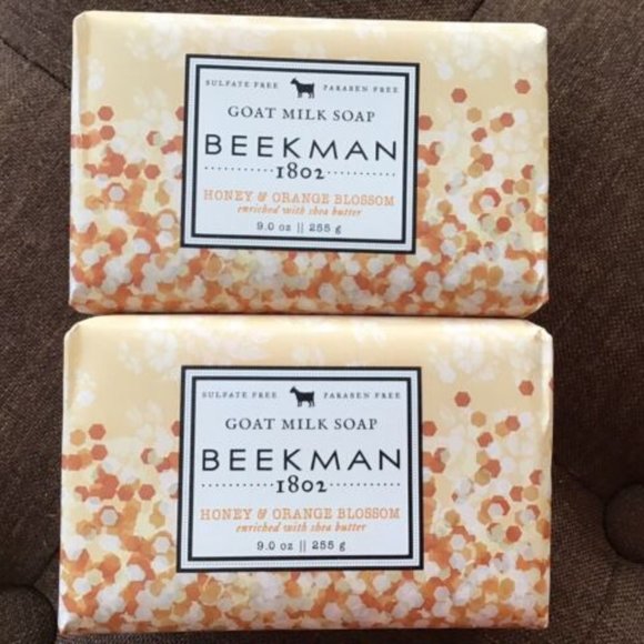 Beekman 1802 Bath 2 Beekman 82 Goat Milk Soap Honey Orange Huge 9
